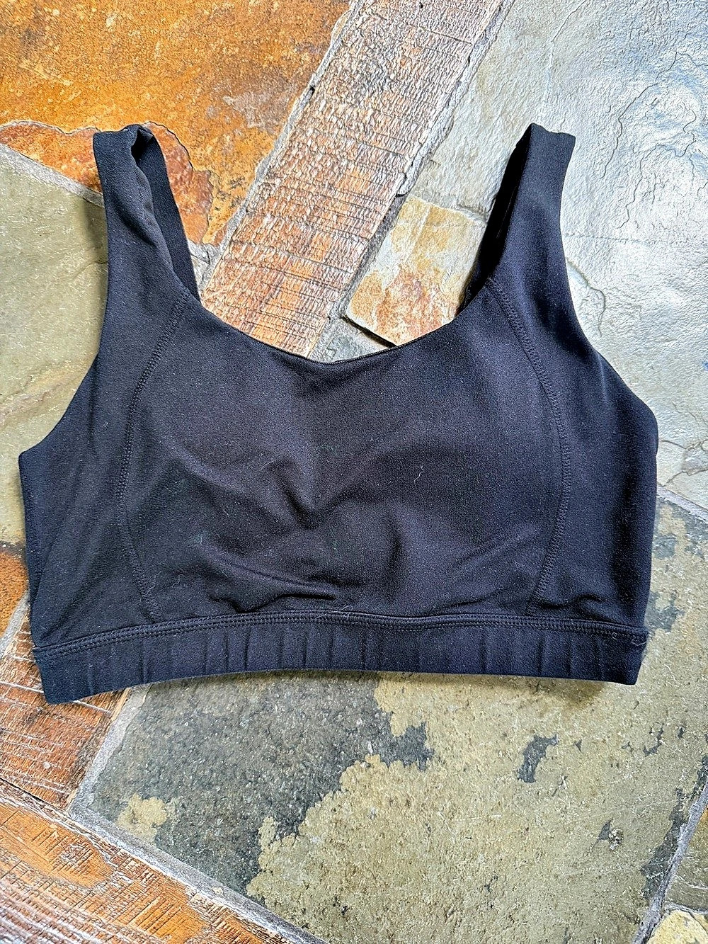 mono b Leopard Back Sports Bra Black  Medium